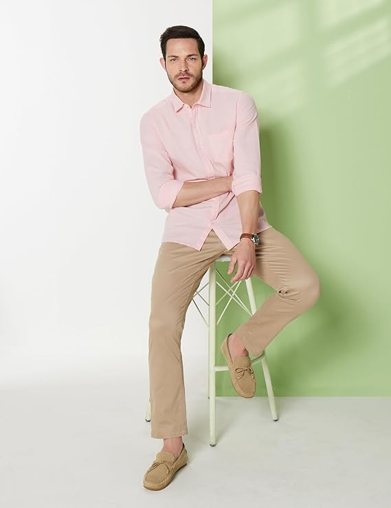 Symbol Premium Men's Cotton Linen Casual Shirt - Regular Fit | Full Sleeve (Available in Plus Sizes) - Image 3