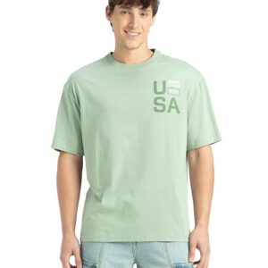 Jockey US81 Men's Super Combed Cotton Rich Graphic Printed Oversized T-Shirt