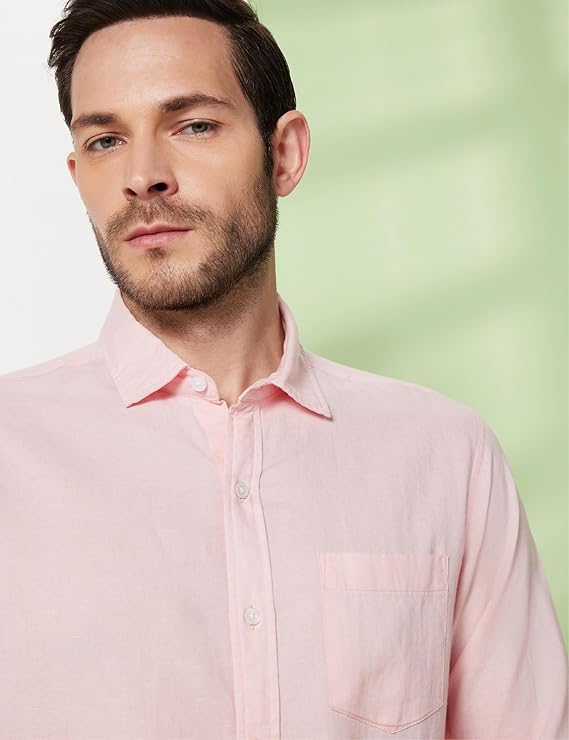 Symbol Premium Men's Cotton Linen Casual Shirt - Regular Fit | Full Sleeve (Available in Plus Sizes) - Image 2